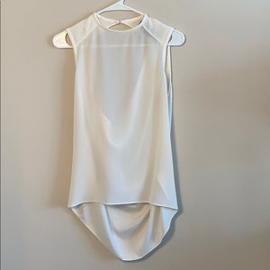 Alice and Olivia Cream Silk Top - XS